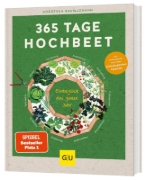 Buchcover und Innenansicht für das Buch: 365 Tage Hochbeet