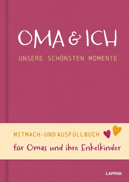 Buchcover und Innenansicht für das Buch: Oma und ich - unsere schönsten Momente