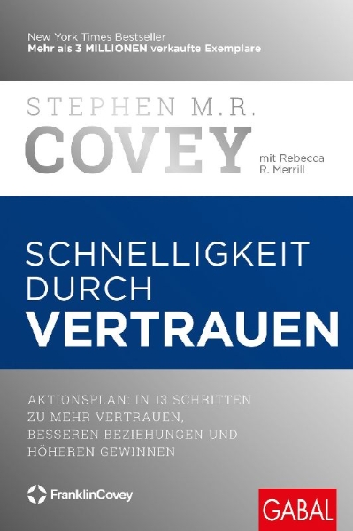 Buchcover und Innenansicht für das Buch: Schnelligkeit durch Vertrauen