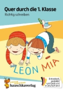 Buchcover und Innenansicht für das Buch: Quer durch die 1. Klasse, Richtig schreiben - A5-Übungsblock