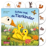 Buchcover und Innenansicht für das Buch: Schau mal, die Tierkinder