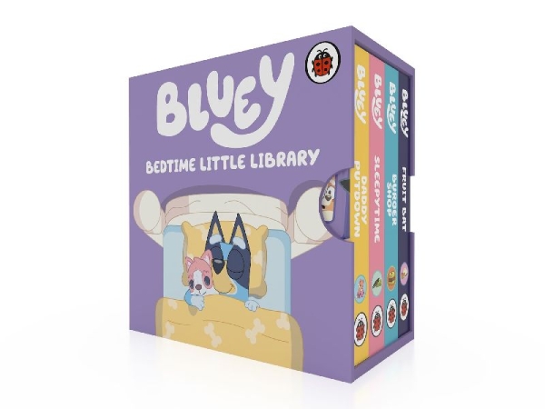Buchcover und Innenansicht für das Buch: Bluey: Bedtime Little Library