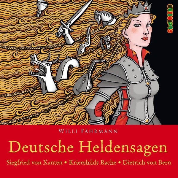 Buchcover und Innenansicht für das Buch: Deutsche Heldensagen. Teil 1