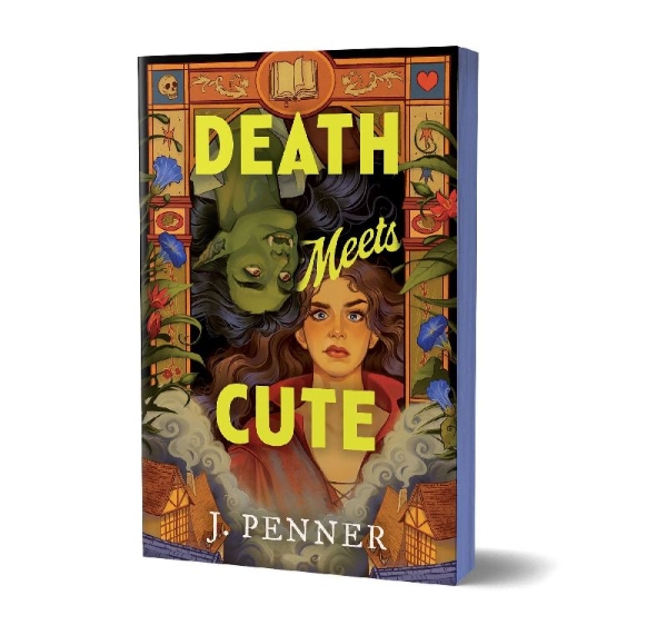 Buchcover und Innenansicht für das Buch: Death Meets Cute