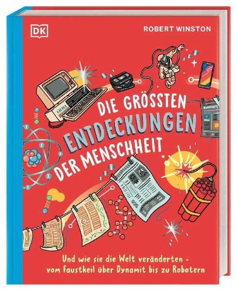 Buchcover und Innenansicht für das Buch: Die größten Entdeckungen der Menschheit