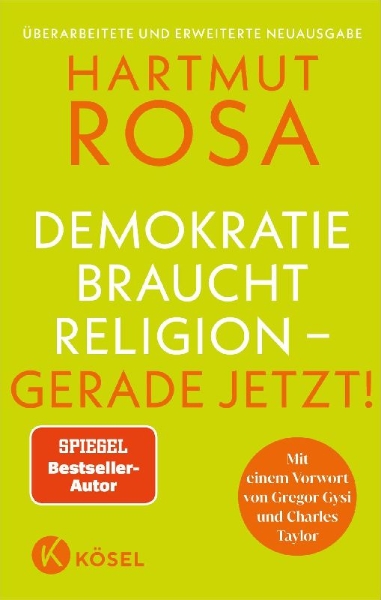 Buchcover und Innenansicht für das Buch: Demokratie braucht Religion - gerade jetzt!