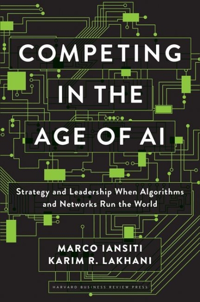 Buchcover und Innenansicht für das Buch: Competing in the Age of AI