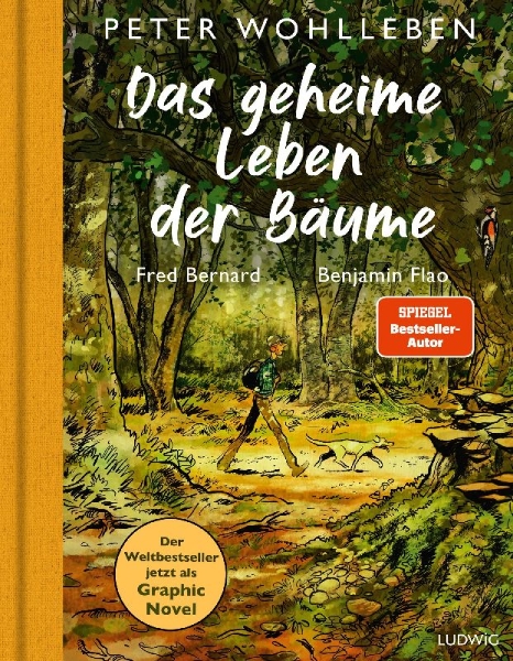 Buchcover und Innenansicht für das Buch: La Vie secrète des arbres en BD