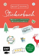 Buchcover und Innenansicht für das Buch: Bullet Journal - Stickerbuch Merry Christmas: 700 weihnachtliche Schmuckelemente