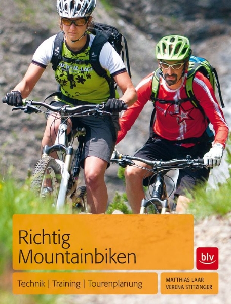 Buchcover und Innenansicht für das Buch: Richtig Mountainbiken