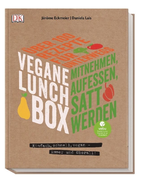 Buchcover und Innenansicht für das Buch: Vegane Lunchbox