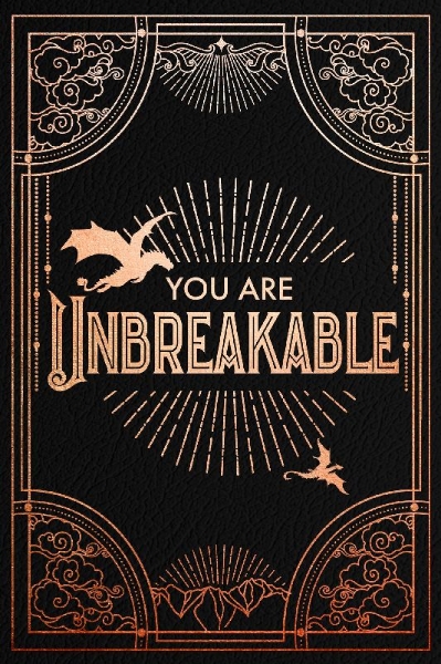 Buchcover und Innenansicht für das Buch: Official Iron Flame Journal: You Are Unbreakable Edition with Lined Pages