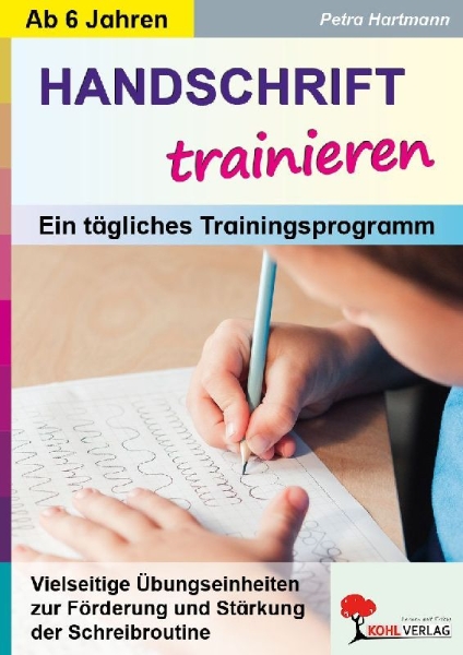 Buchcover und Innenansicht für das Buch: Handschrift trainieren