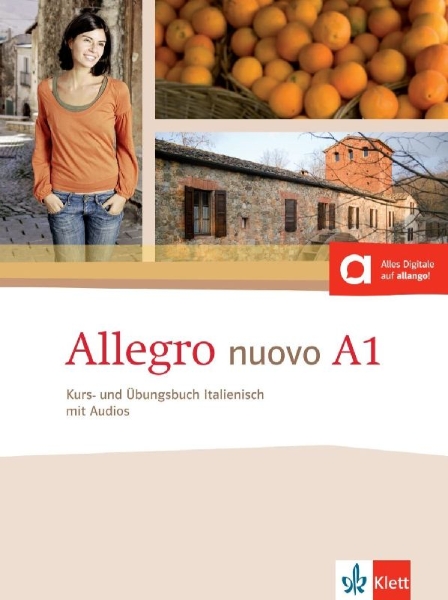 Buchcover und Innenansicht für das Buch: Allegro nuovo A1. Kurs- und Übungsbuch mit Audios