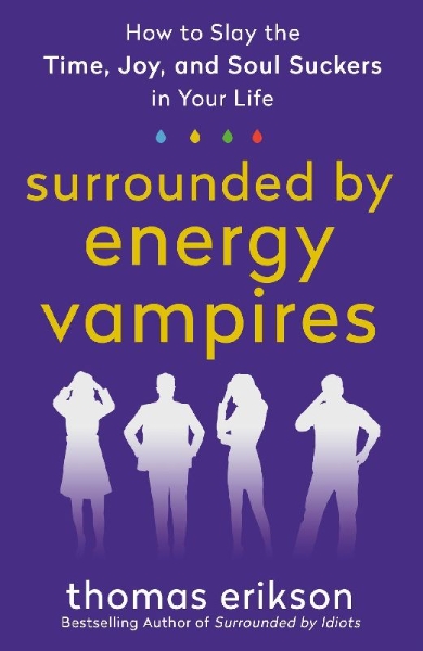 Buchcover und Innenansicht für das Buch: Surrounded by Energy Vampires