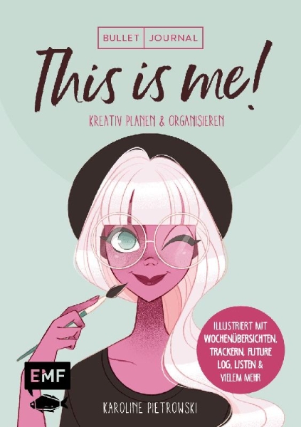 Buchcover und Innenansicht für das Buch: Mein Bullet Journal - This is me!