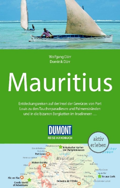 Buchcover und Innenansicht für das Buch: DUMONT Reise-Handbuch Reiseführer Mauritius
