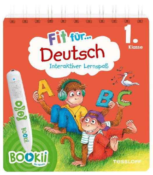 Buchcover und Innenansicht für das Buch: BOOKii Fit für Deutsch Interaktiver Lernspaß 1. Klasse