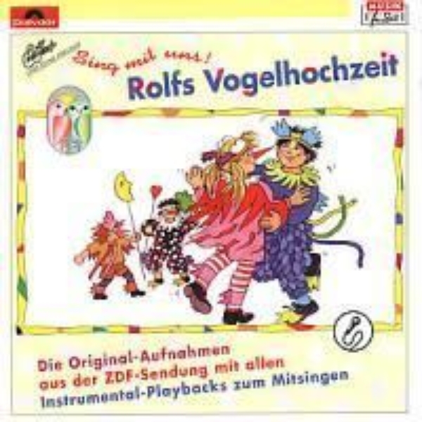 Buchcover und Innenansicht für das Buch: Rolfs Vogelhochzeit. CD