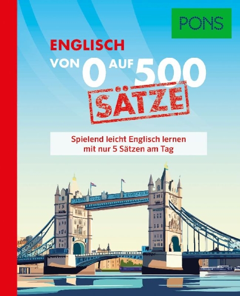 Buchcover und Innenansicht für das Buch: PONS Von 0 auf 500 Sätze Englisch