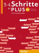 Buchcover und Innenansicht für das Buch: Schritte plus Neu 3+4 A2 Deutsch als Zweitsprache. Spielesammlung