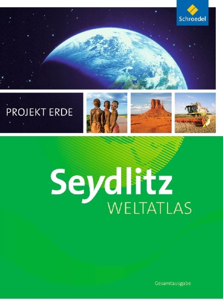 Buchcover und Innenansicht für das Buch: Seydlitz Weltatlas Projekt Erde - Aktuelle Ausgabe