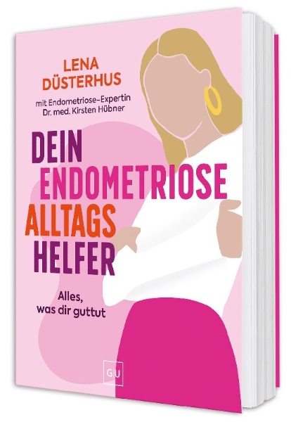 Buchcover und Innenansicht für das Buch: Dein Endometriose-Alltagshelfer