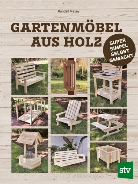 Buchcover und Innenansicht für das Buch: Gartenmöbel aus Holz