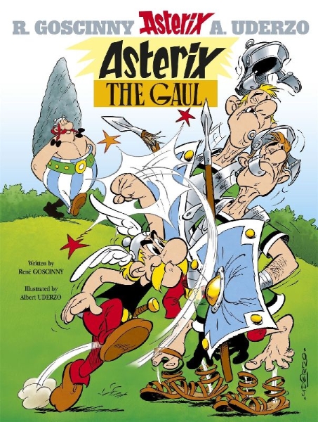 Buchcover und Innenansicht für das Buch: Asterix le Gaulois / Titel der deutschen Ausgabe: Asterix der Gallier