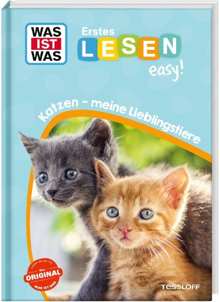 Buchcover und Innenansicht für das Buch: WAS IST WAS Erstes Lesen easy! Katzen - meine Lieblingstiere