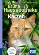 Buchcover und Innenansicht für das Buch: Grüne Hausapotheke für Katzen. Kompakt-Ratgeber