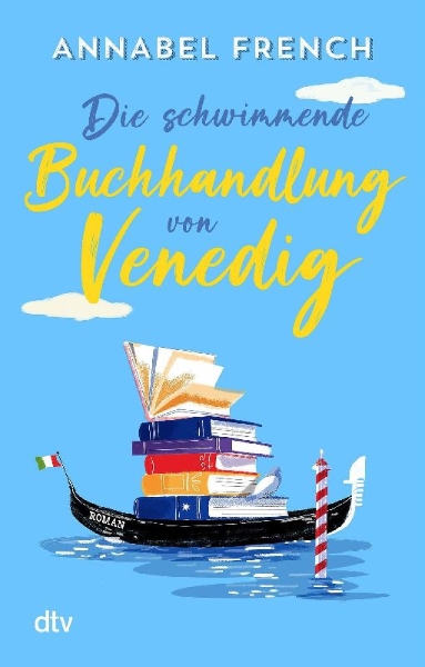 Buchcover und Innenansicht für das Buch: The Floating Venice Book Shop