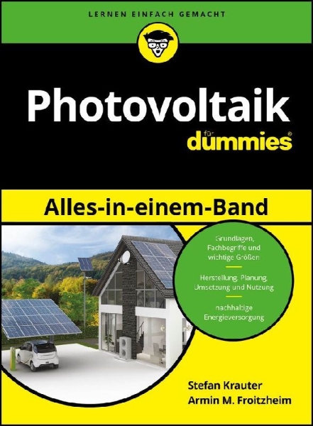 Buchcover und Innenansicht für das Buch: Photovoltaik Alles-in-einem-Band für Dummies