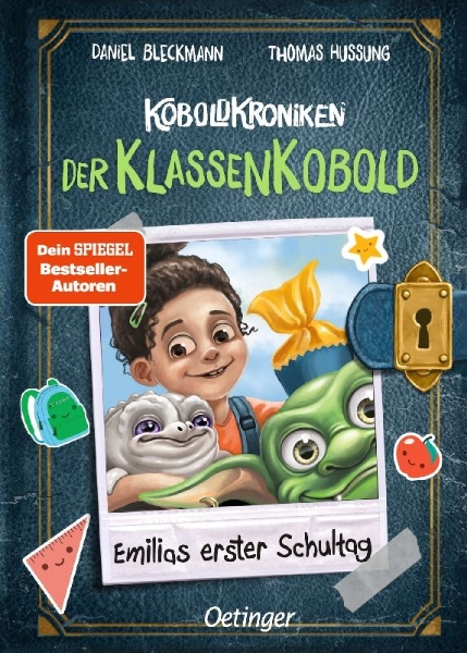 Buchcover und Innenansicht für das Buch: KoboldKroniken: Der KlassenKobold 1. Emilias erster Schultag