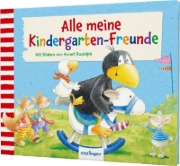 Buchcover und Innenansicht für das Buch: Der kleine Rabe Socke: Alle meine Kindergarten-Freunde