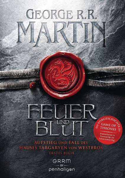 Buchcover und Innenansicht für das Buch: Fire & Blood Vol. 1: A History of House Targaryen of Westeros
