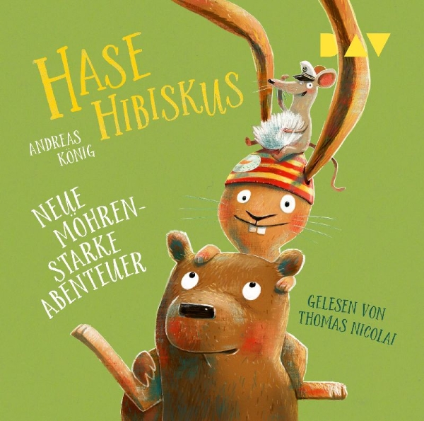 Buchcover und Innenansicht für das Buch: Hase Hibiskus. Neue möhrenstarke Abenteuer