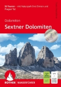 Buchcover und Innenansicht für das Buch: Dolomiten - Sextner Dolomiten, Rother Wanderführer
