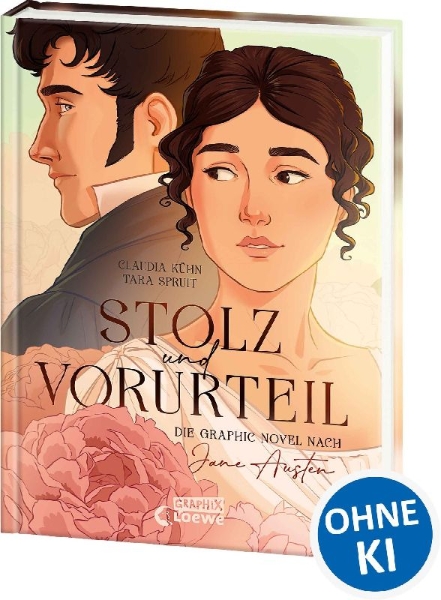 Buchcover und Innenansicht für das Buch: Stolz und Vorurteil - Die Graphic Novel nach Jane Austen