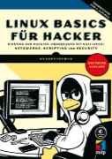 Buchcover und Innenansicht für das Buch: Linux Basics für Hacker