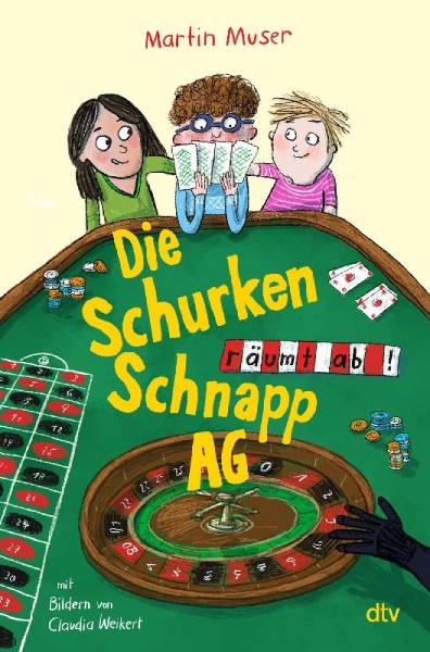 Buchcover und Innenansicht für das Buch: Die Schurkenschnapp-AG räumt ab