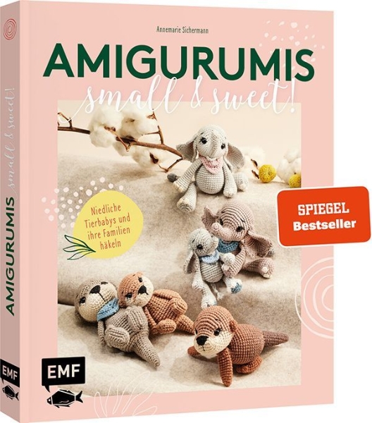 Buchcover und Innenansicht für das Buch: Amigurumis - small and sweet!