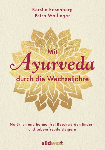 Buchcover und Innenansicht für das Buch: Mit Ayurveda durch die Wechseljahre
