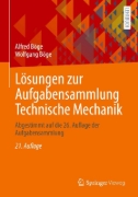 Buchcover und Innenansicht für das Buch: Lösungen zur Aufgabensammlung Technische Mechanik