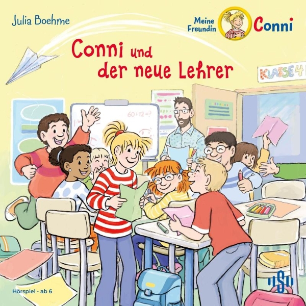 Buchcover und Innenansicht für das Buch: Conni und der neue Lehrer (Meine Freundin Conni - ab 6)