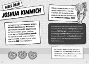 Buchcover und Innenansicht für das Buch: Mein Fußballheld Joshua Kimmich - Seine Geschichte, seine Spiele, seine Rekorde