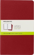 Buchcover und Innenansicht für das Buch: Moleskine Cahier Pocket Plain Red Cover L. 3er Pack