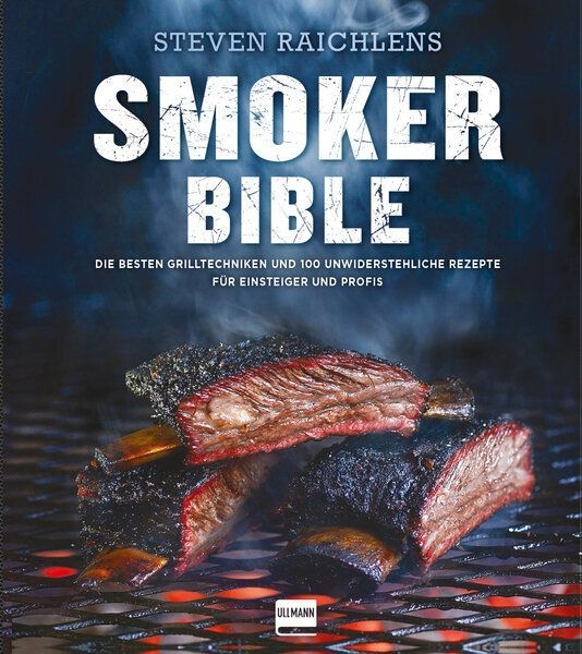 Buchcover und Innenansicht für das Buch: Steven Raichlens Smoker Bible