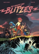 Buchcover und Innenansicht für das Buch: Die Macht des Blitzes 1