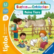 Buchcover und Innenansicht für das Buch: tiptoi® Suchen und Entdecken - Meine Tiere